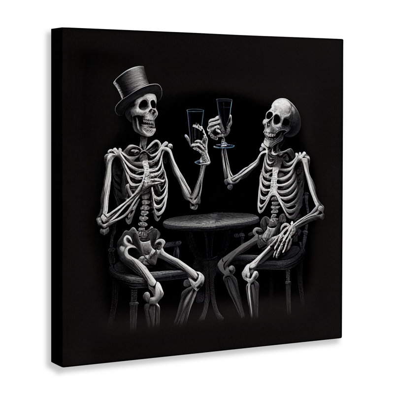 «Spooky Skeletons Cheers», conception par Sasha, H 30 po x l 30 po