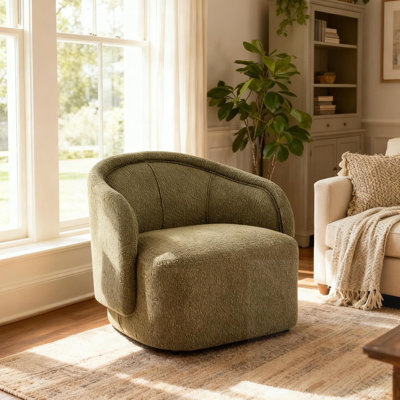 Chaise d'appoint courbée et rembourrée