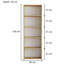 Bibliothèque standard H 66,54 "x l 22,05" Bulluck-469602495