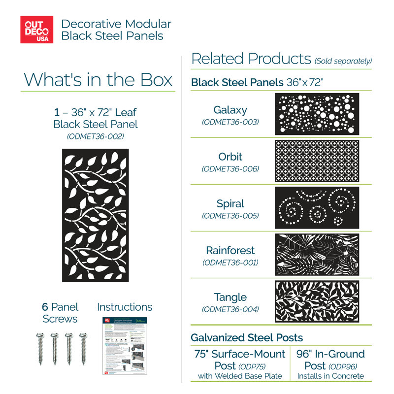 72 in. White Line Surface Mount Post
