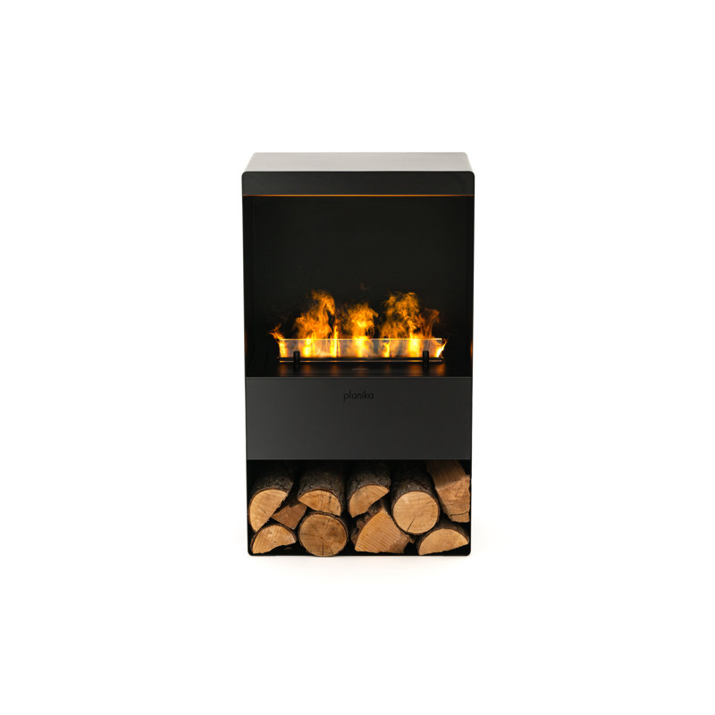 Planika - Steamy, Free Standing Eletric Fireplace with Steam humidifier