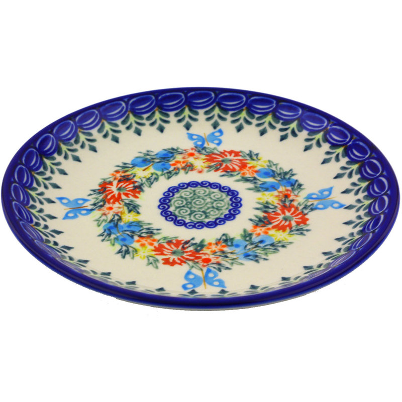 Assiette décorative à poterie polonaise lernig