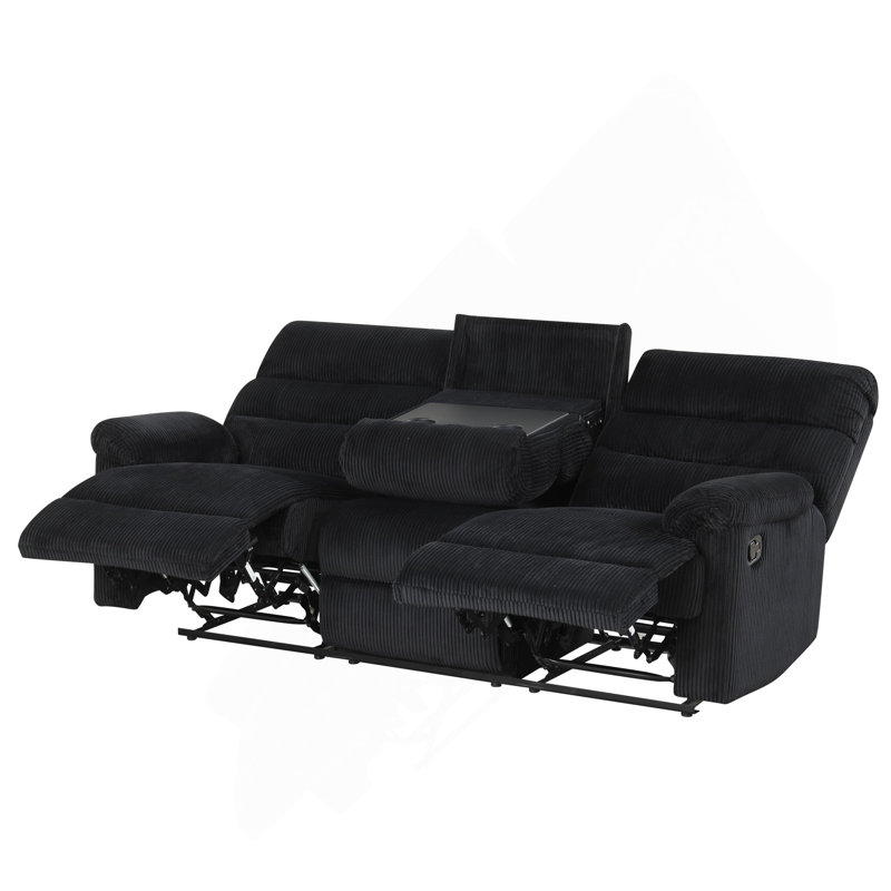 Canapé inclinable Lucie G00250A-RS, noir