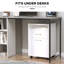 Organisateur de rangement mobile compact avec tiroir et armoire, support d'imprimante avec roulettes pour la maison et le bureau-1407271805