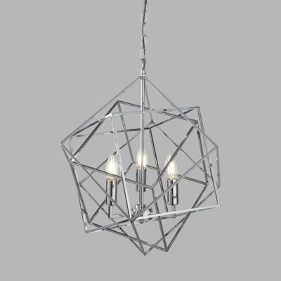Lesley 3-Light Geometric Chandelier