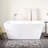 Hibiscus Rectangular Acrylic Soaking Tub with Integrated Drain, Overflow, and Tap Deck