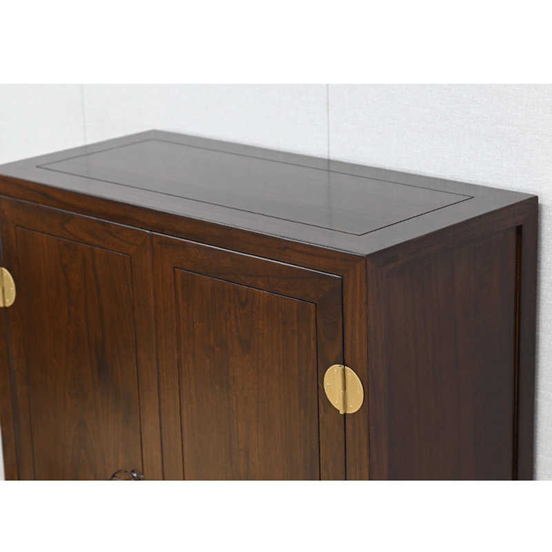 Chinese style retro double door bookcase