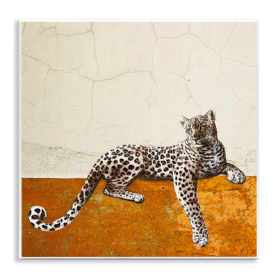 «Leopard Wildlife», art mural géométrique par Karen Smith