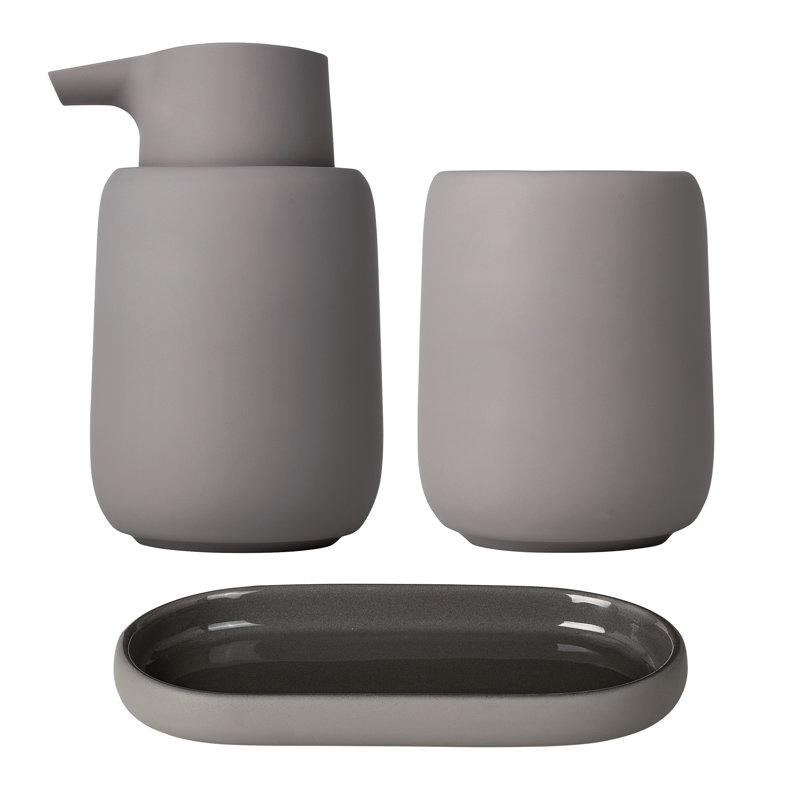 Ensemble d'accessoires de salle de bain SONO, Taupe