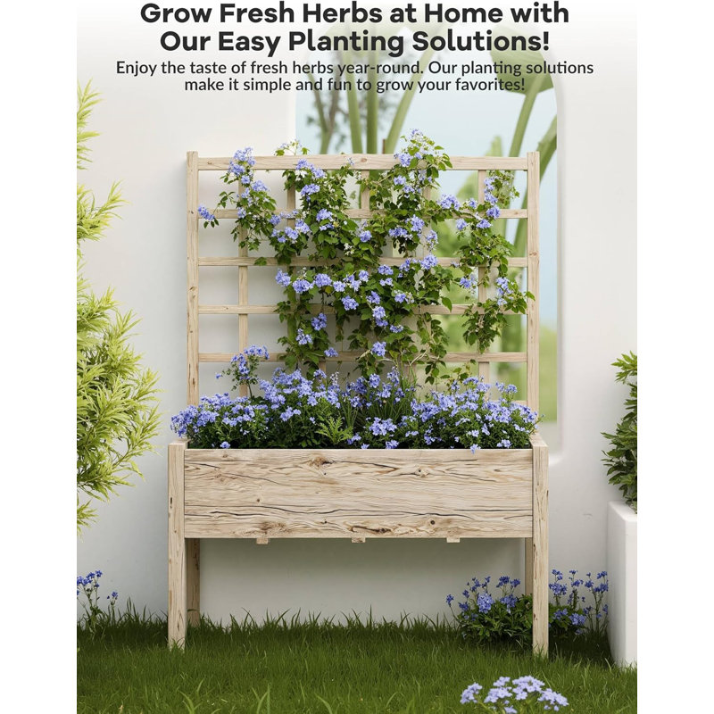 Wood Raised Garden Bed