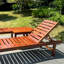 Outdoor Solid Wood Recliner Pool Leisure Beach Outdoor Wood Chaise Lounge