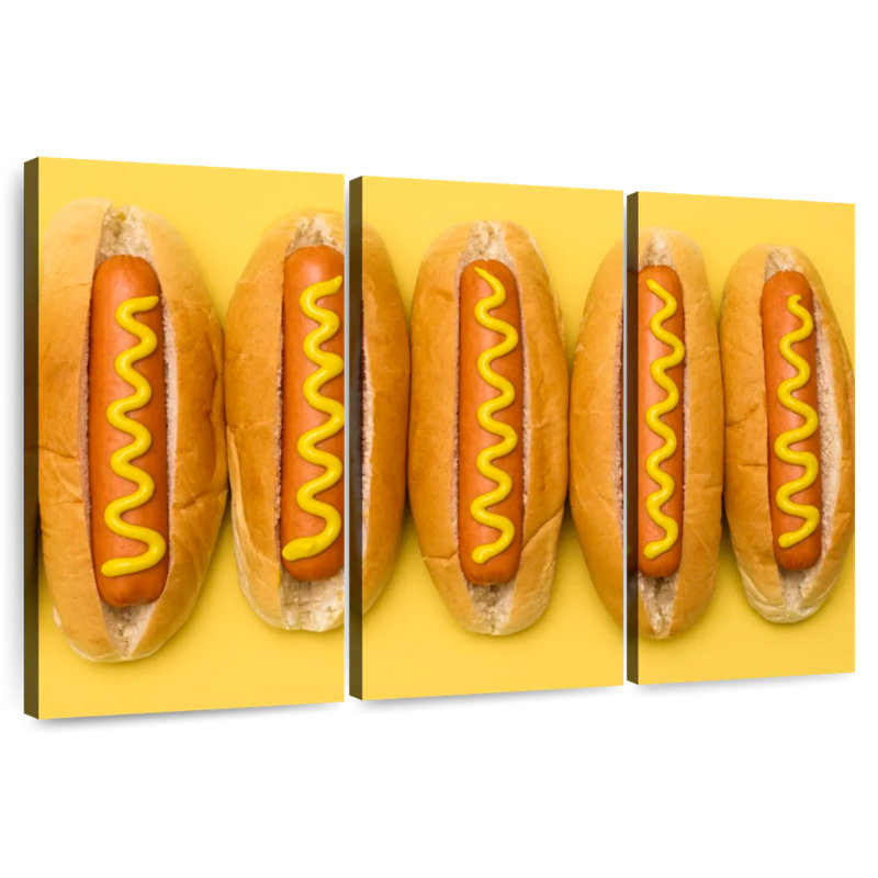 Yarlin Hot Dogs, 20" H x 33" W