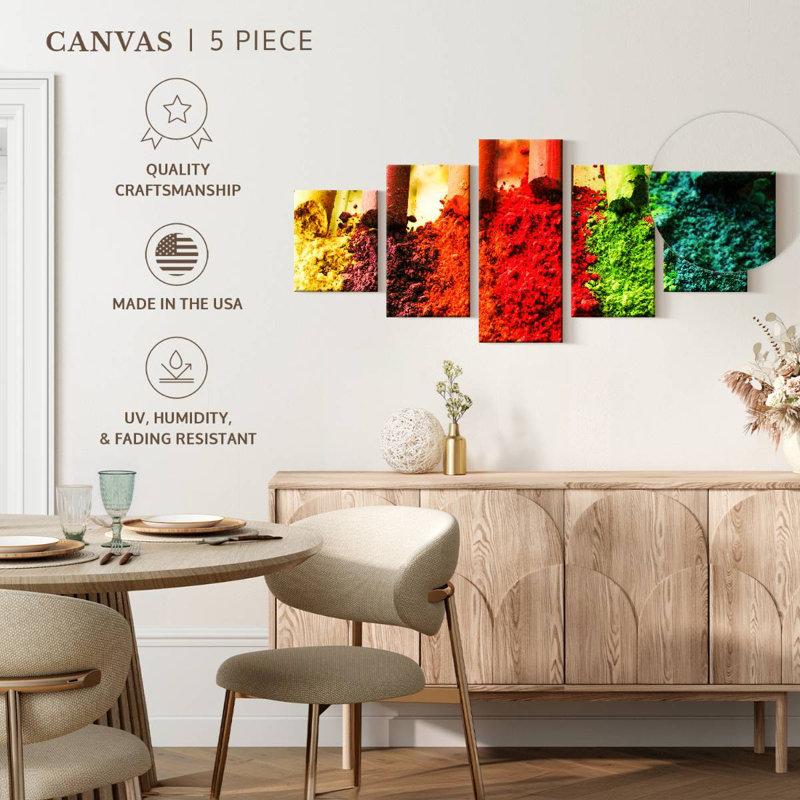 Crushed Chalks, 24" H x 55" W