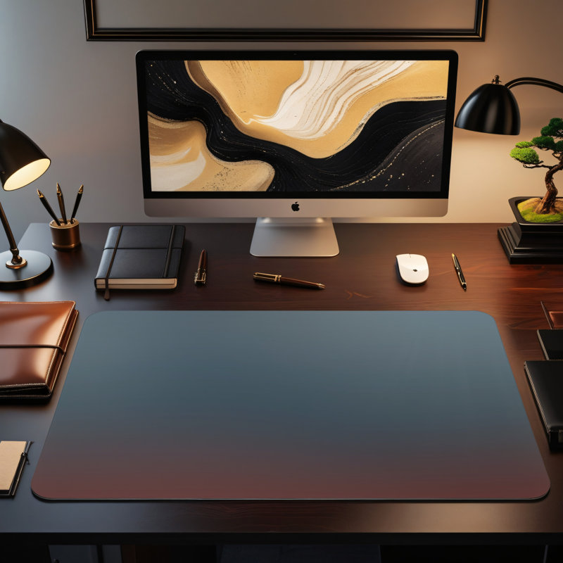 Polyester Desk Pad, 14.4x12.1
