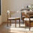 Modern 5/7 Pieces Dining Room Sets, Pre-Assembly Round Dining Table Sets, Sintered Stone Tabletop Kitchen Dining Table Set With Upholstered Chairs-1108179493-1108179490-1108179495