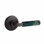 Ensemble de leviers d'intimité Emtek Select, rosette Watford, tige carrée en L, poignée en marbre vert, l 5,875 po x L 5,875 po