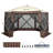 Pop Up Gazebo Tent, Pop-Up Screen Tent 6 Sided Canopy Sun Shelter with 6 Removable Privacy Wind Cloths & Mesh Windows, 11.5x11.5FT Quick Set Screen Tent with Mosquito Netting-110434340