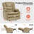 27.2" Extra Wide Dual Motor Power Recliner Lift Chair with Massage and Dual Heating, Infinite Position, Fabric-1854743120