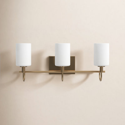 Rowley 3 Light Frosted Dimmable Vanity Light