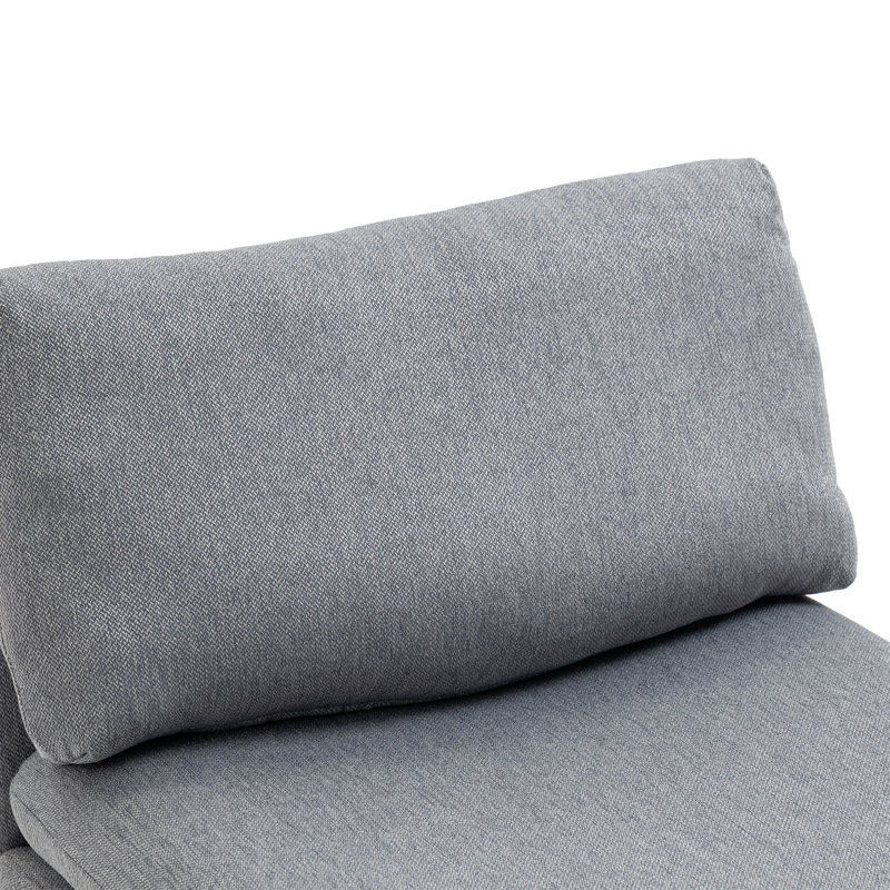 Fauteuil d'appoint simple House Hold, Lin gris