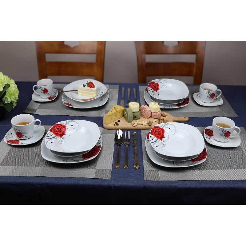 Service de table en porcelaine 20 pièces Lorren Home Trends, service pour 4