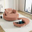 Canapé Crescent avec deux coussins décoratifs et un coussin lombaire, livré avec plateau supplémentaire-38113488