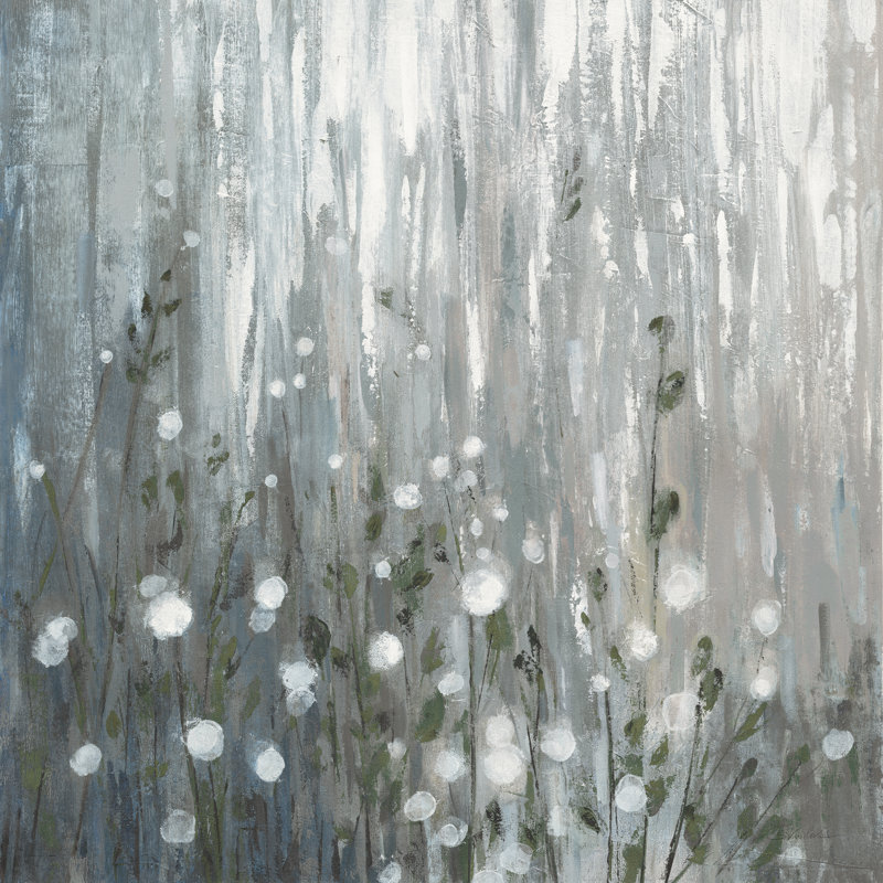 January Branches Gray by Silvia Vassileva - Wrapped Canvas Painting, 30cm H x 30cm W