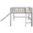Gray Low Loft Bed With And Slide, Making Bedroom More Enjoyable Slide In For Glamour-222224110-222224104