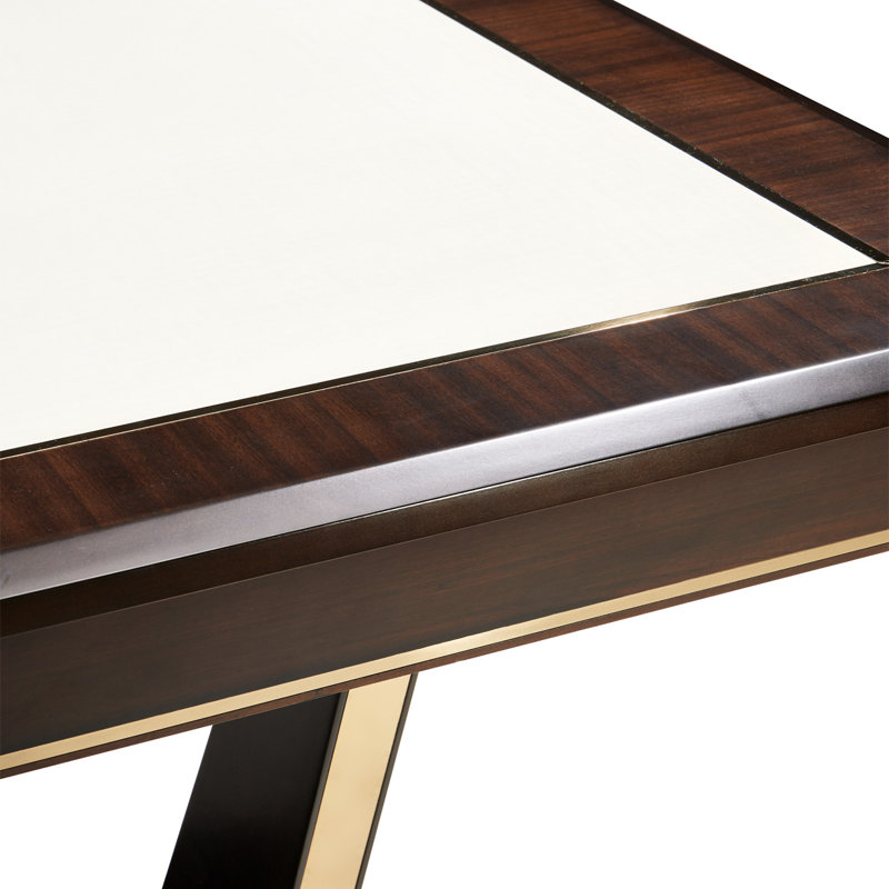 Belmont Place Espresso and White Extendable Dining Table