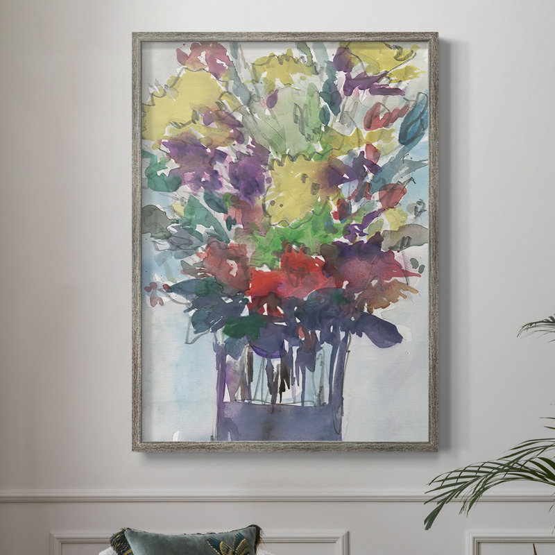 Pièces de jardin I, reproduction encadrée - bois massif, H 11 po x l 9 po