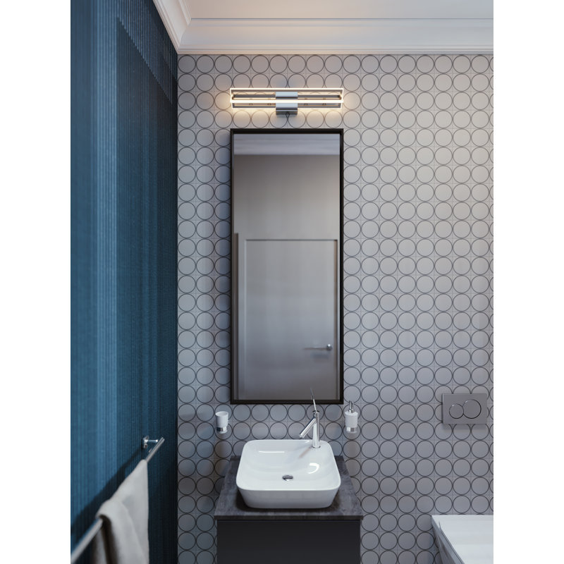 Dhulin Dimmable LED Bath Bar, Satin Nickel