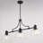 Calman 3 - Light Steel Dimmable Kitchen Island Linear Chandelier
