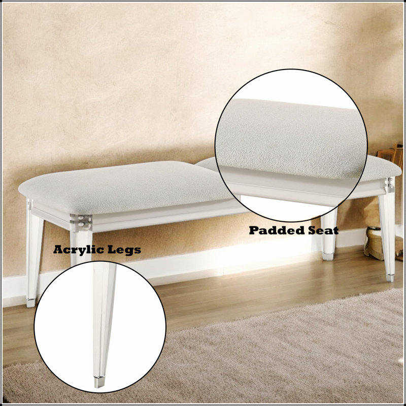 Tabouret à hauteur de comptoir en tissu et finition chêne vieilli Farsiris (ensemble de 2)