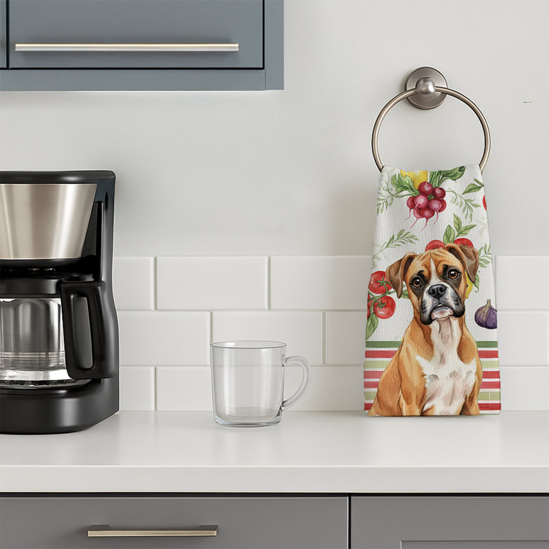 Boxer Vegetables Kitchen Towel, Boxer