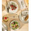  Ensemble de 24 assiettes et bols en porcelaine légers, ensembles de vaisselle en céramique pour 8 personnes, ensemble de vaisselle résistant aux égratignures, allant au four, au micro-ondes et au lave-vaisselle, cappuccino-40069541