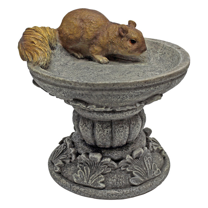 Statue Squirrel on Pedestal