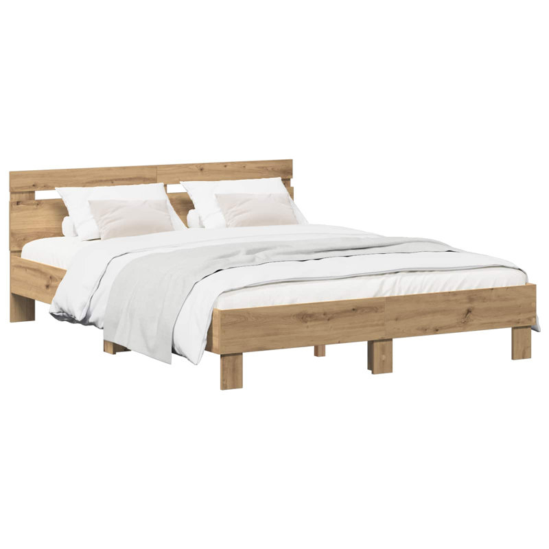 Bed, Small Double (4'), Artisan Oak
