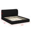 Lit tapissier à profil bas, base de lit plateforme stable-129598480-129598478