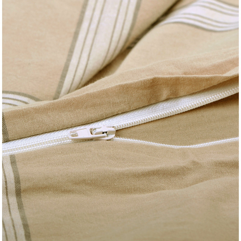 Cotton Duvet Cover with Pillow Shams Included, King Duvet Cover + 2 Shams, Camel