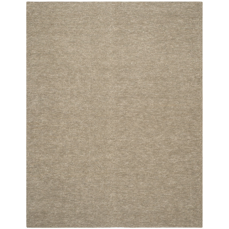 Nubby Tweed Msj Hand Woven Jute/Cotton Solid Color Rug in Brown, Rectangle 9' x 12'