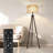 Jio 63'' Tripod Floor Lamp with Remote Control and LED Bulb Included