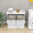 Stylish MDF Laundry Sorter Cabinet With Removable Bags, Eco-Friendly UV Coating, And Damp-Resistant Design-817774646