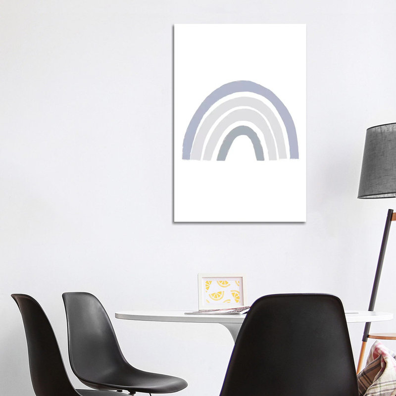 Blue Rainbow by Leah Straatsma - Wrapped Canvas Gallery-Wrapped Canvas Giclée, 30.48 cm H x 45.72 cm W