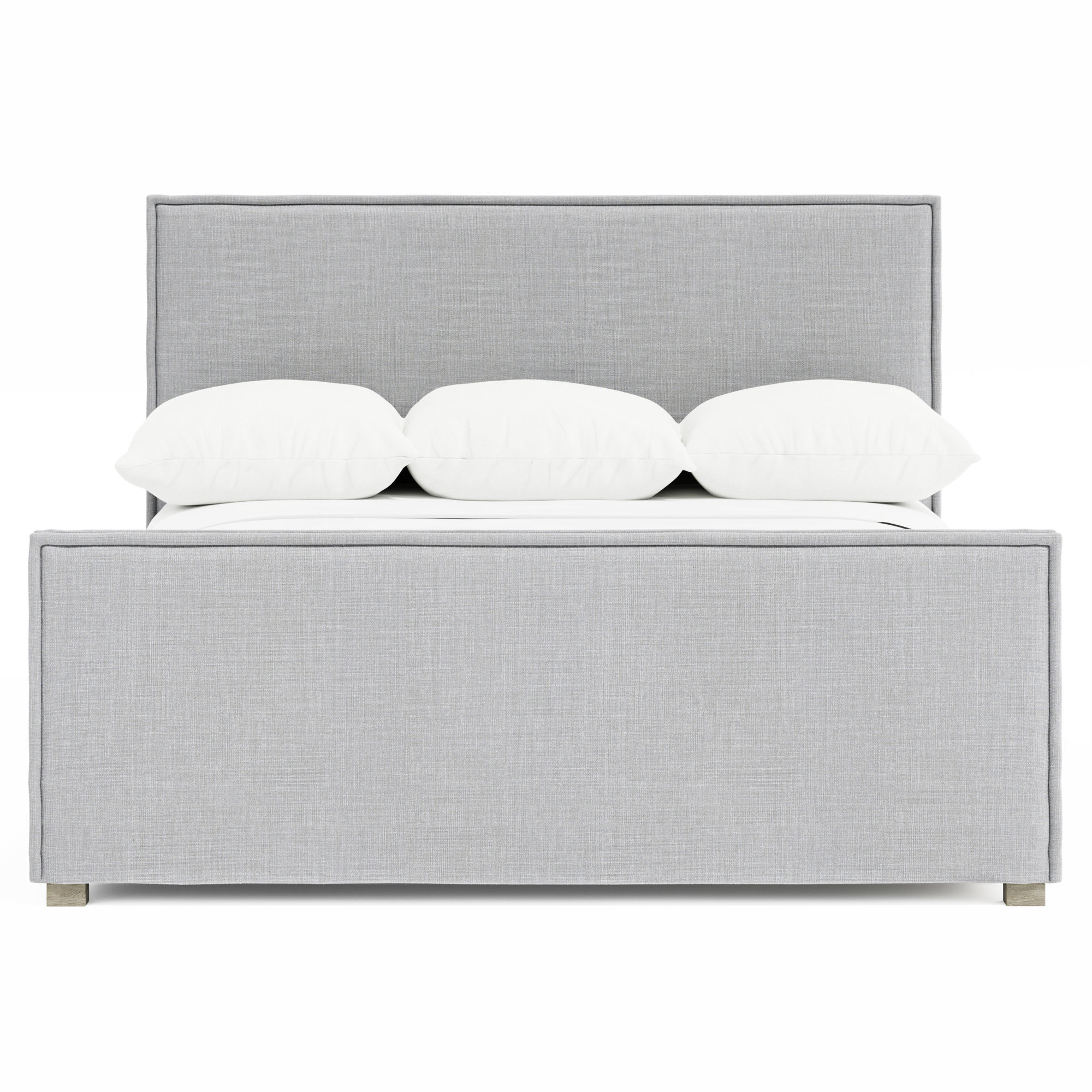 Sawyer Upholstered Panel Bed, Pebble, King