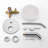 Dual Function Concealed Mixer Showers with Rough in-Valve-69785295