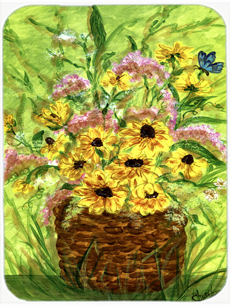 Daisies Glass Cutting Board