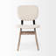 Chaise rembourrée Bagwell de couleur crème