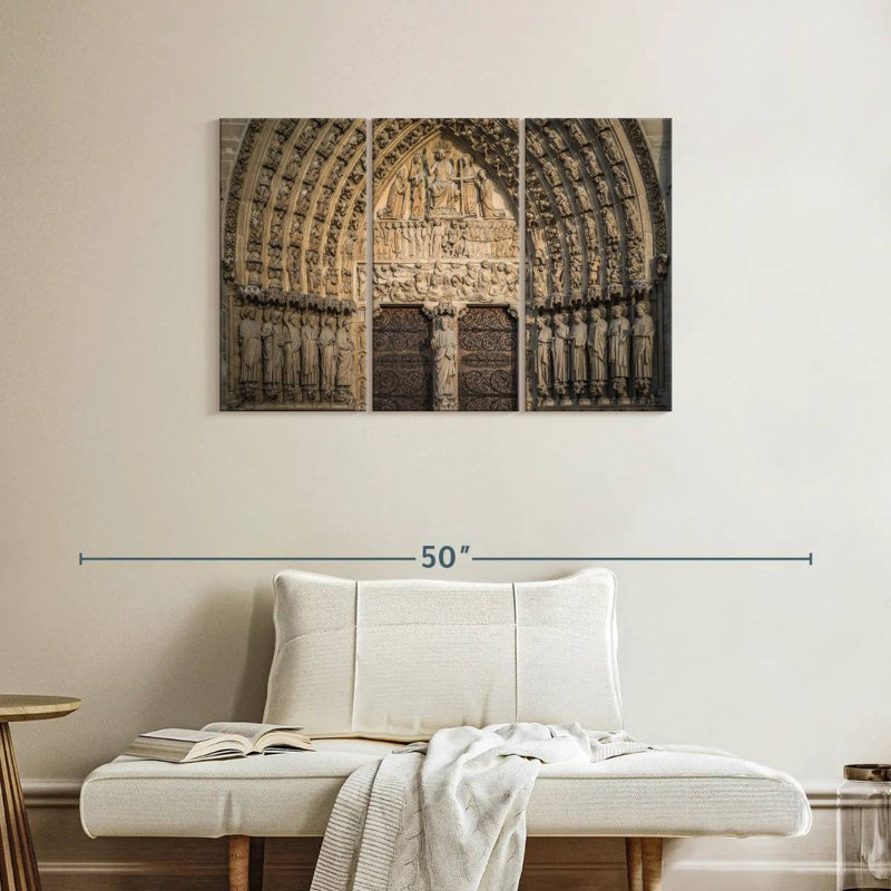 Lilie Inside Notre Dame De Paris, 24" H x 38" W