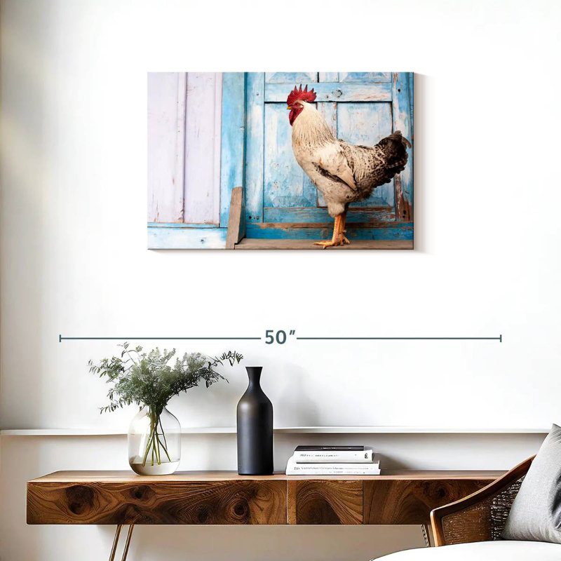 Crowle Domesticated Rooster, 20" H x 30" W