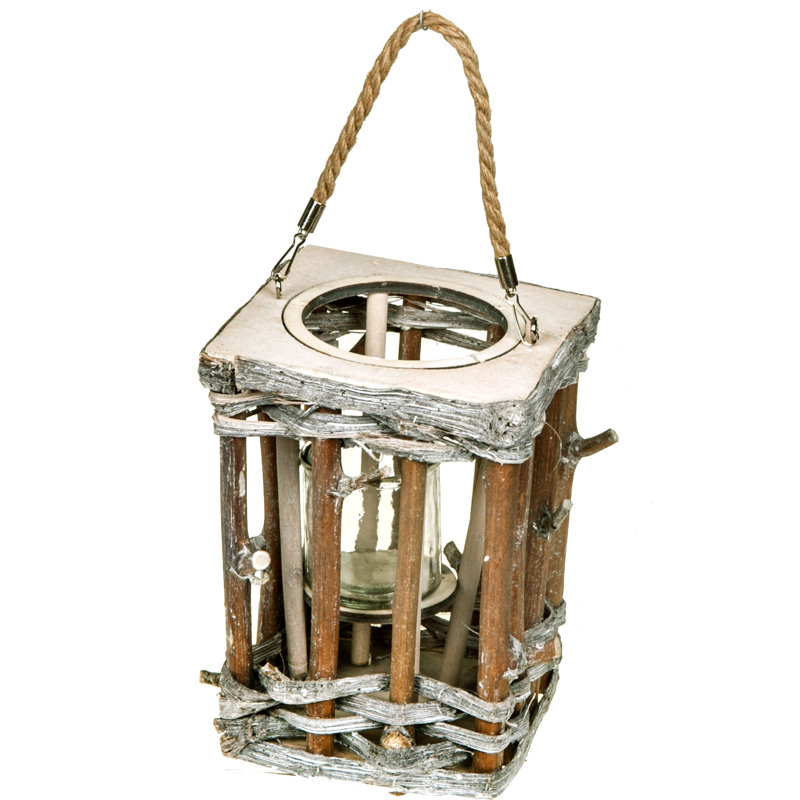 Hurricane en bois Twig Lantern